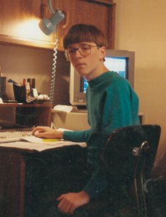 Scooter as a young nerd.